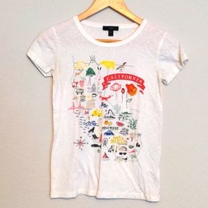 J Crew California Graphic T Shirt